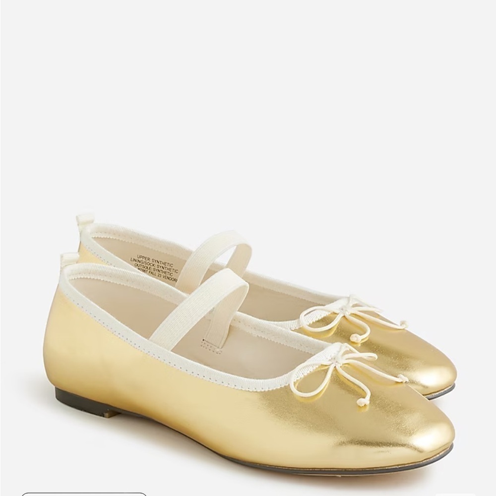 NWOB j crew Girls' strappy ballet flats